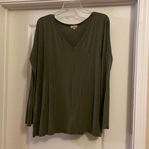 Olive Green Piko Top